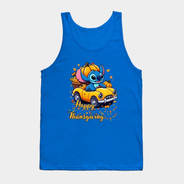 Giving Thanks Thanksgiving Stitch Thanksgiving 2023 Tank Top by BukovskyART